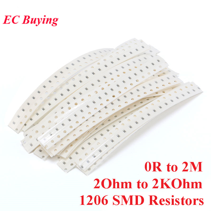 Diy Electronics Components Kit - 800 peças 1206 kit de resistores