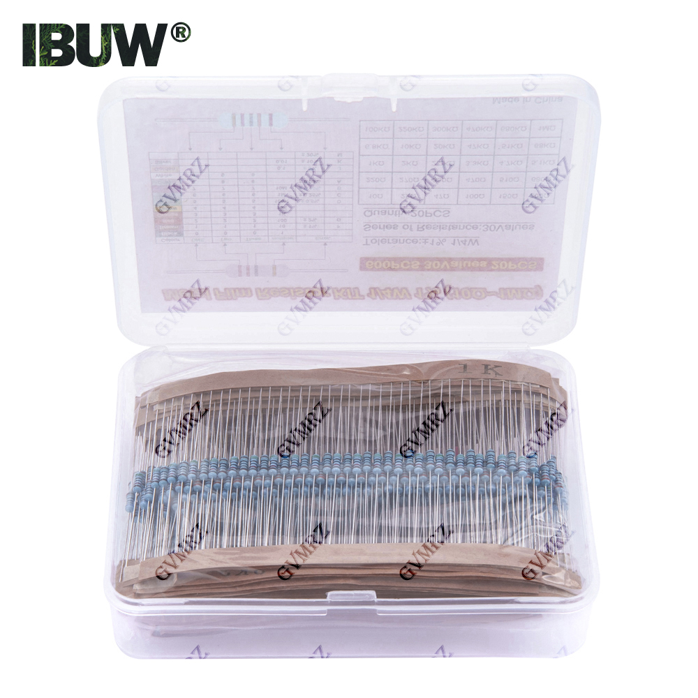 Diy Electronics Repair Kit - 600 peças 30 valores 1/4w kit
