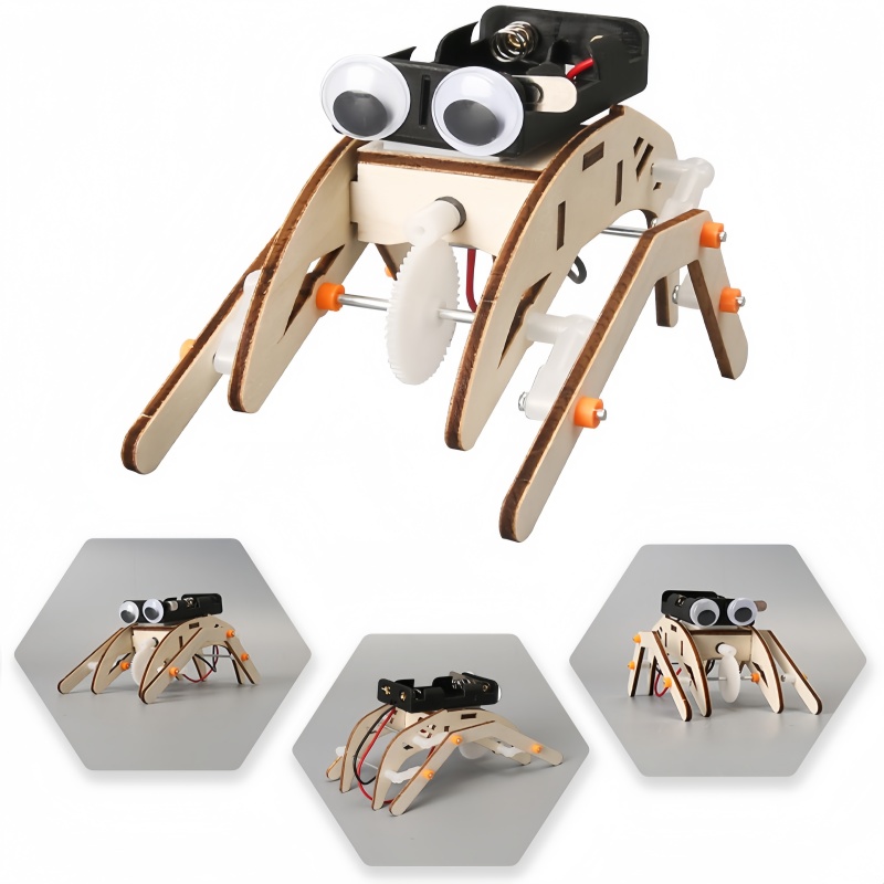 Diy Robot Electronics Kit - Robô Aranha Andante Feito à Mão