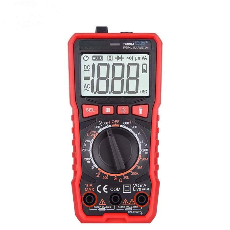 Multimeter Digital - Multímetro Digital Inteligente TA801A 600V DC/AC