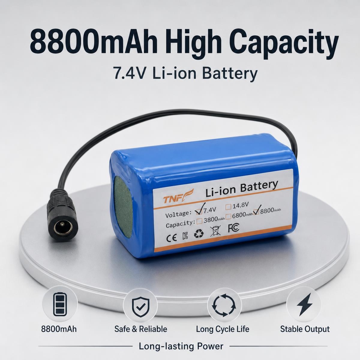 Diy Electronics Cleaner - Nova Bateria Recarregável Li-ion 7.4V 14.8V