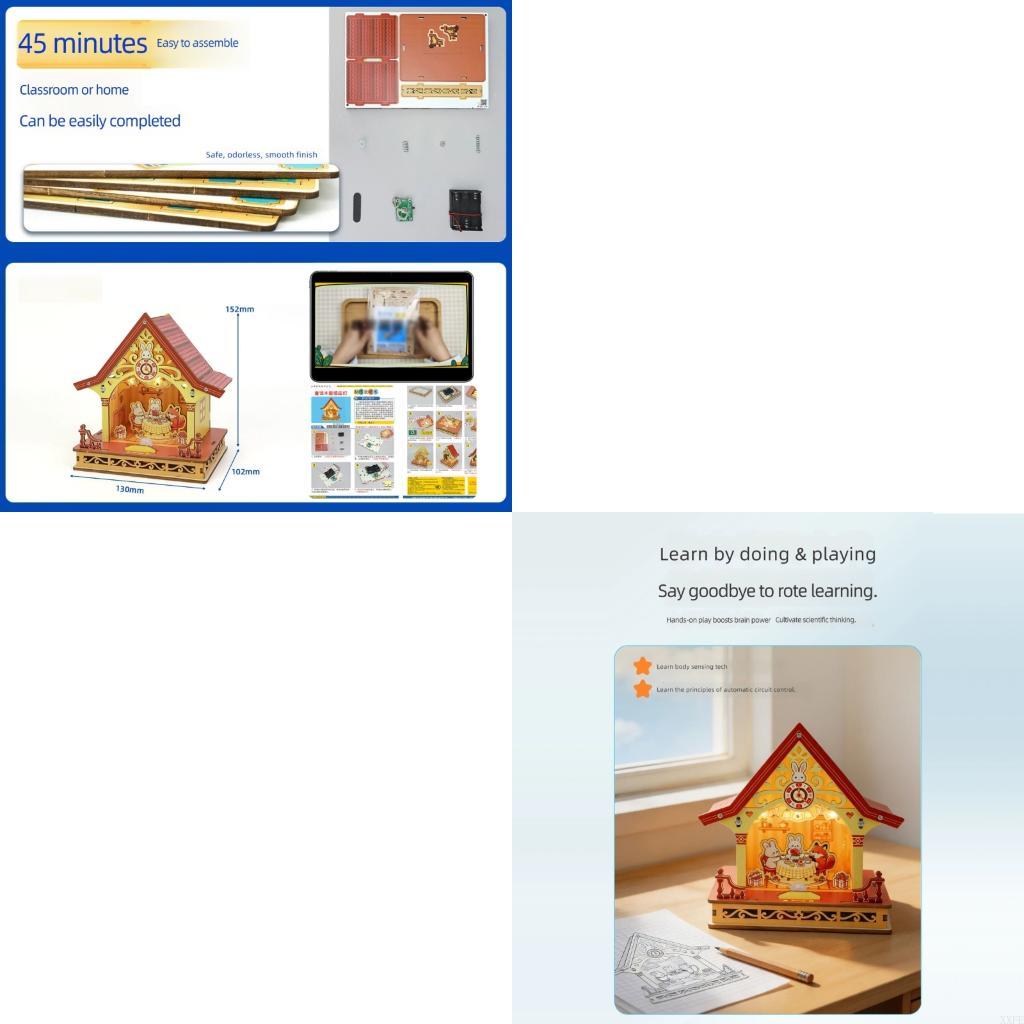 Diy Electronics Projects For Kids - XXFE Modelo casa montagem eletrônica com