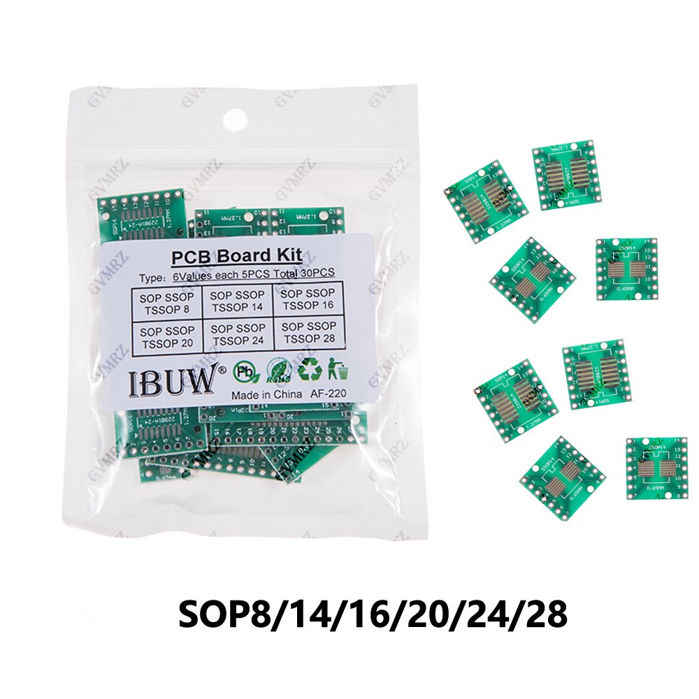 Diy Electronics Tool Kit - Kit de Placas Adaptadoras PCB SOP