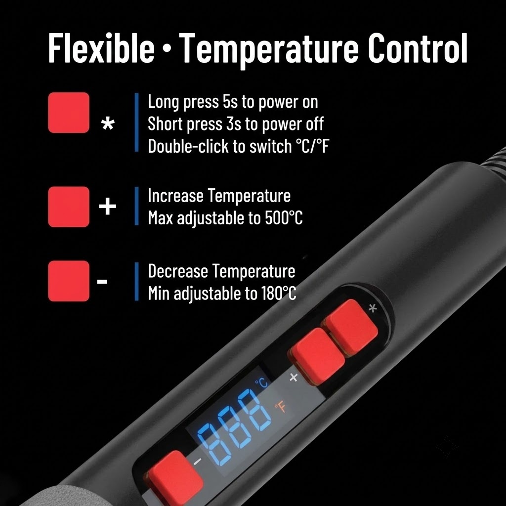 Kit de Ferro de Solda com Temp - Diy Electronics Uk avaliação e preço
