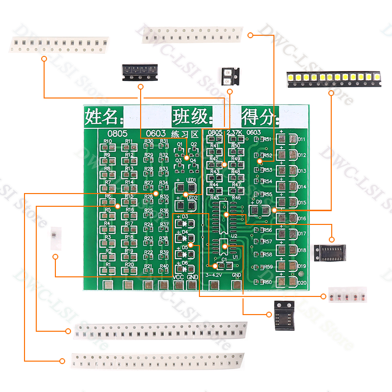 Kit de placa de prática de sol - Diy Electronics Components Kit avaliação e preço