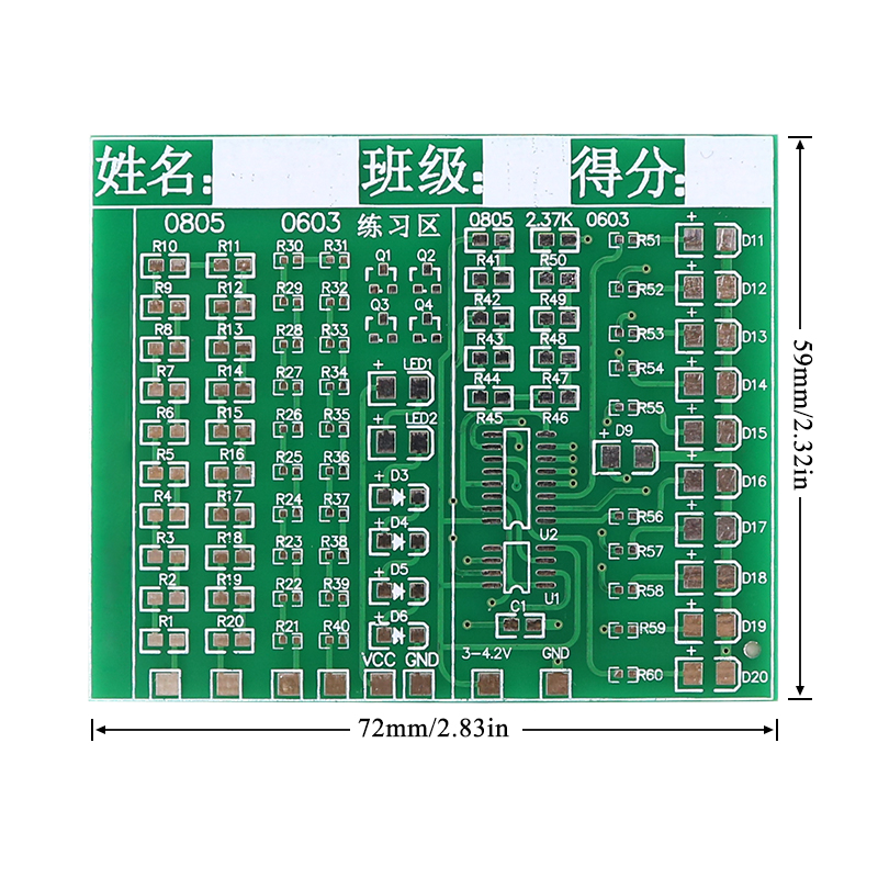 Kit de placa de prática de sol - Diy Electronics Components Kit avaliação e preço