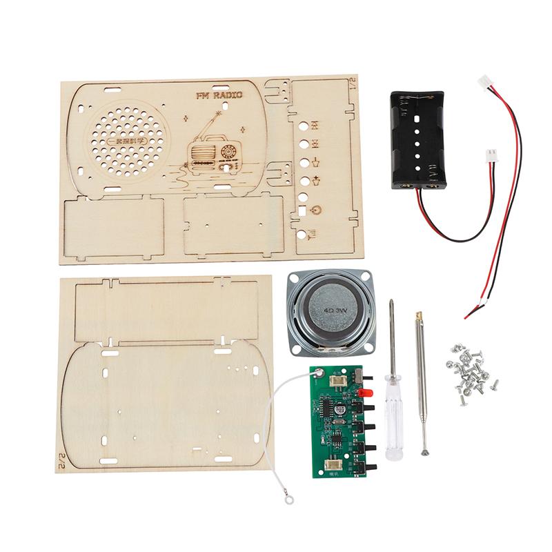 【xxx】Kit de Rádio FM de Madeir - Diy Electronics Projects For Kids avaliação e preço