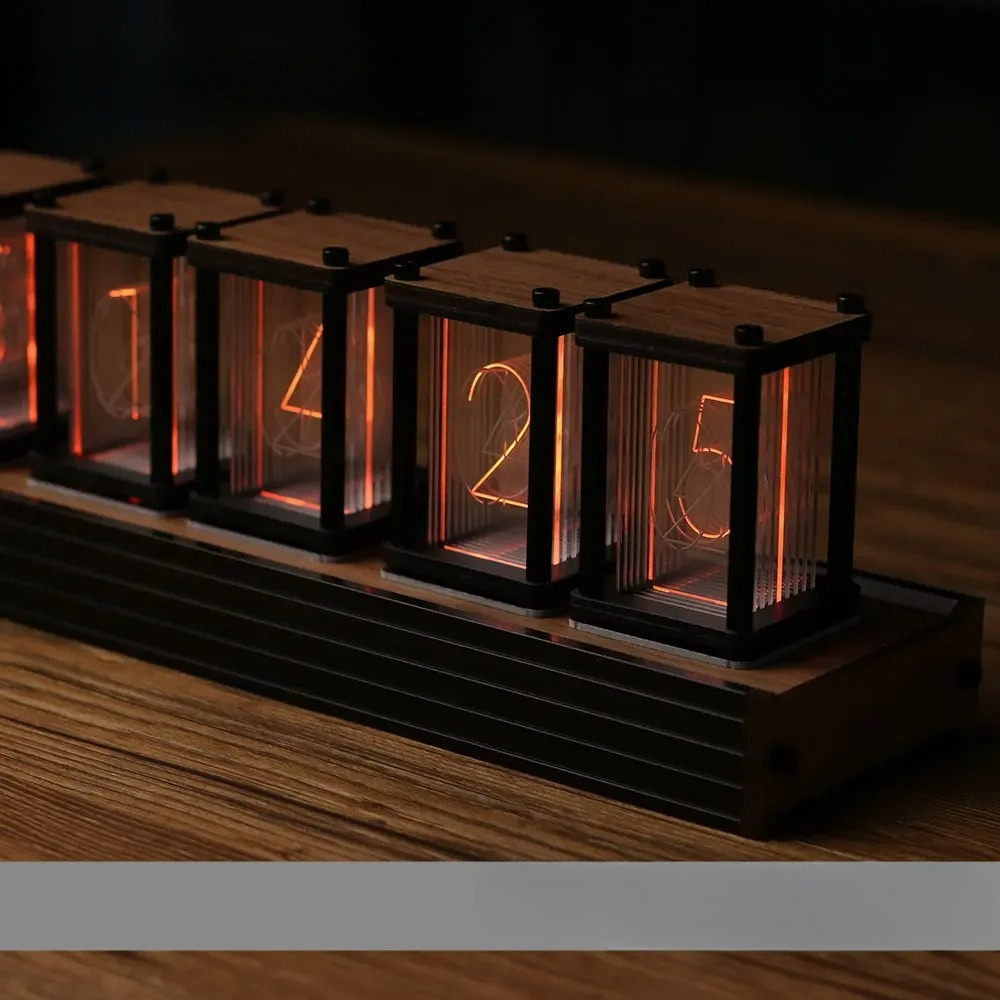 Rgb nixie tubo relógio de mesa - Diy Electronics Desk avaliação e preço