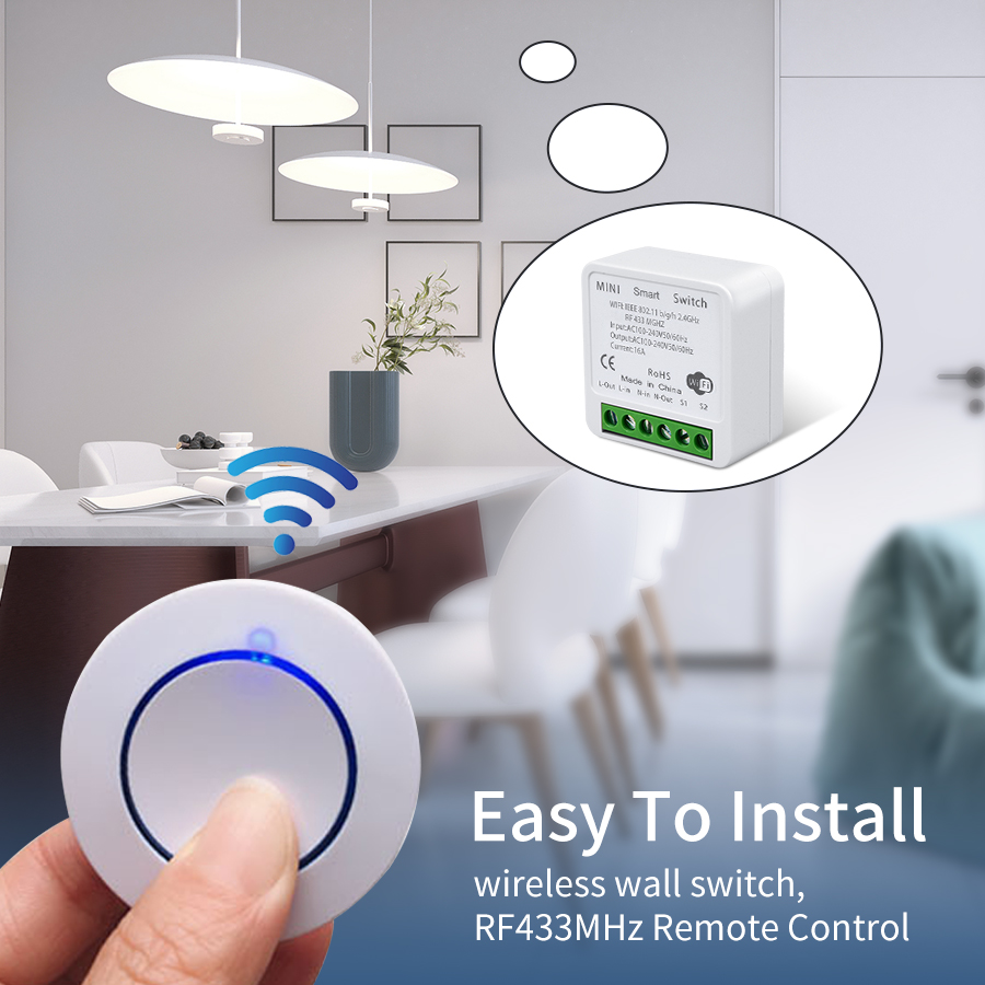 Tuya interruptor wi-fi intelig - Rf 433Mhz Module avaliação e preço