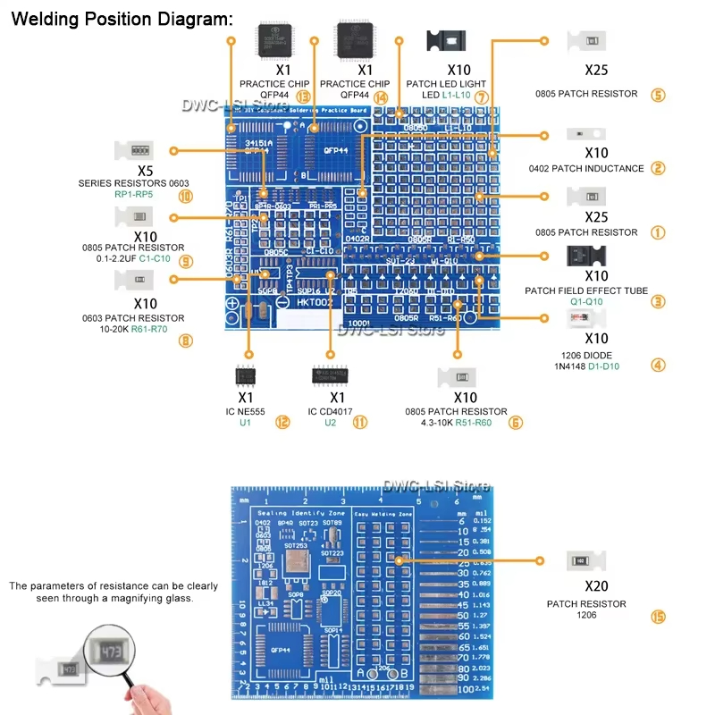 02 componentes de remendo kit  - Diy Electronics Repair Kit avaliação e preço