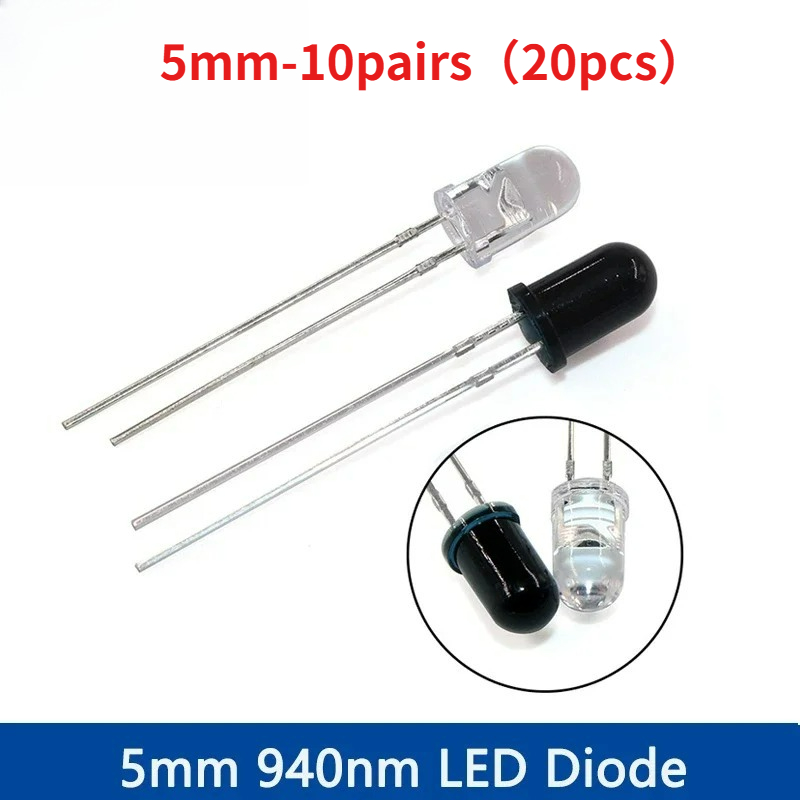 Kit de Diodos LED IR de 5mm 94 - Diy Electronics India avaliação e preço