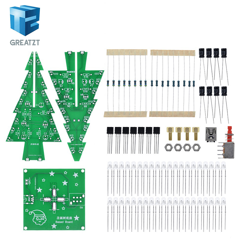 GREATZT Tridimensional 3D Árvo - Diy Electronics Components Kit avaliação e preço