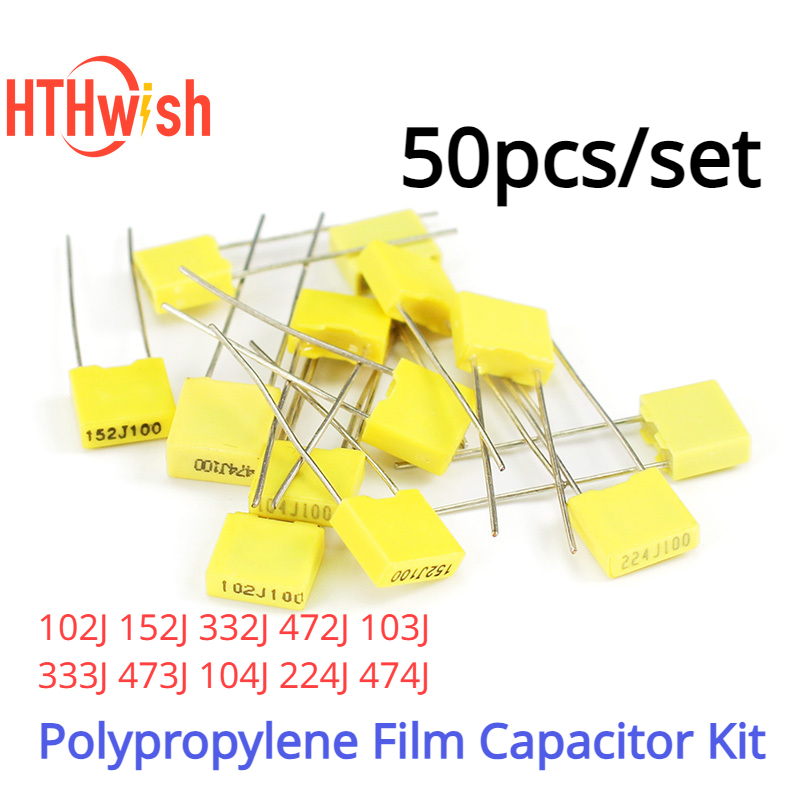 50 peças 102j ~ 474j kit de ca - Capacitor Kit Assortment avaliação e preço