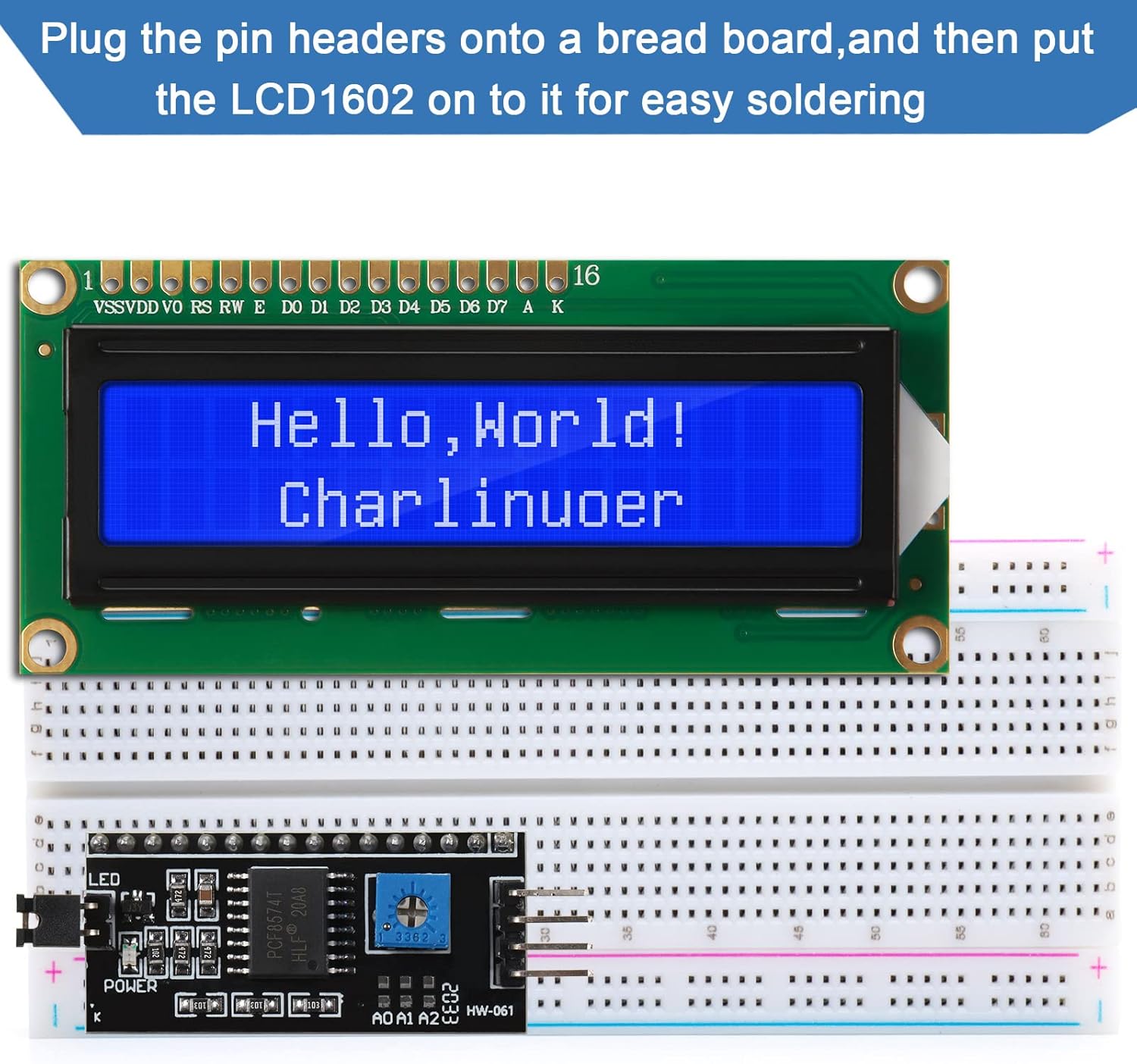 1 Conjunto de Módulo LCD 1602  - I2C Lcd Display avaliação e preço