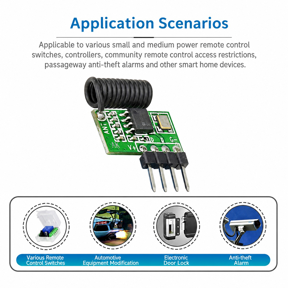 Módulo Receptor RF Superheteró - Rf 433Mhz Module avaliação e preço