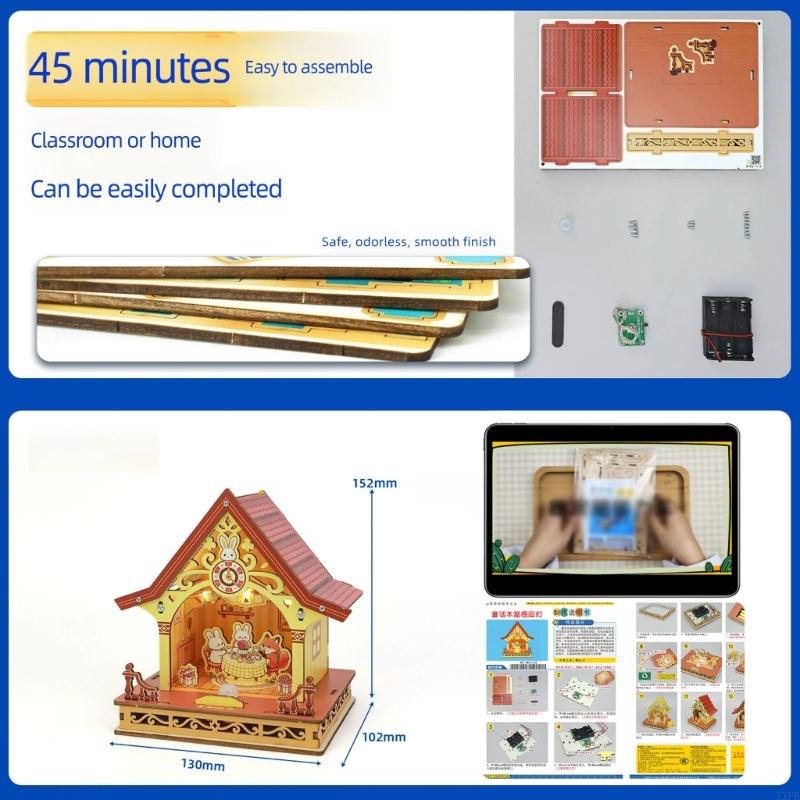XXFE Modelo casa montagem elet - Diy Electronics Projects For Kids avaliação e preço