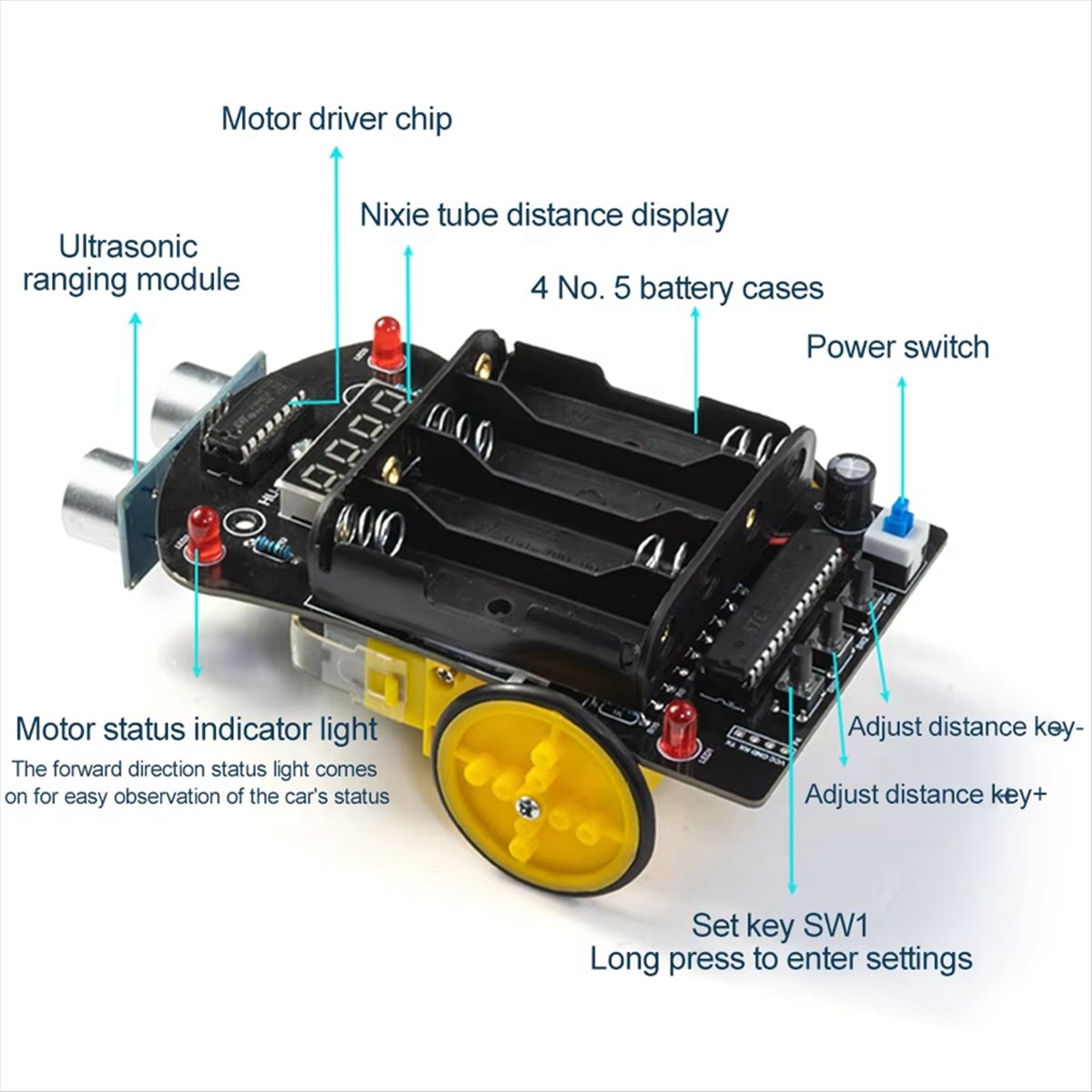Kit Eletrônico DIY para Carro  - Diy Robot Electronics Kit avaliação e preço