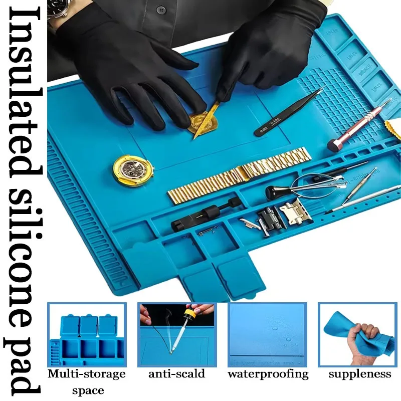 Tapete de solda de silicone an - Diy Electronics Workstation avaliação e preço