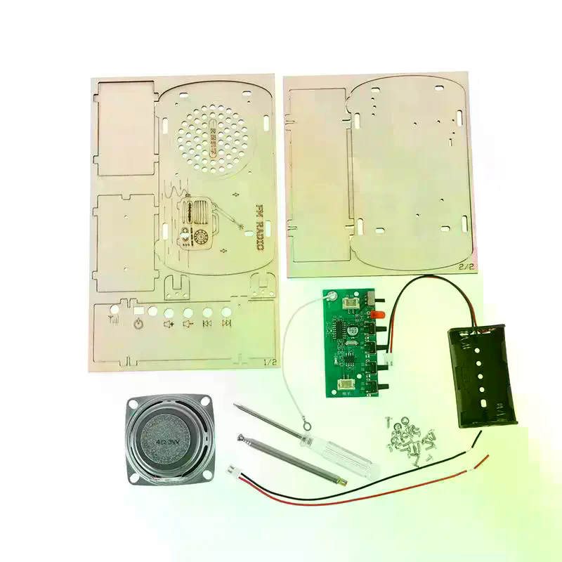 Kit de Rádio FM de Madeira DIY - Diy Electronics Projects For Kids avaliação e preço
