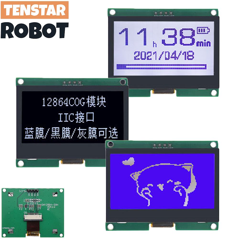 Tenstar 12864-59n iic 4p módul - I2C Lcd Display avaliação e preço